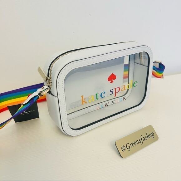 Kate Spade New York All Love Mini Camera Bag Rainbow Pride Crossbody - Picture 3 of 6